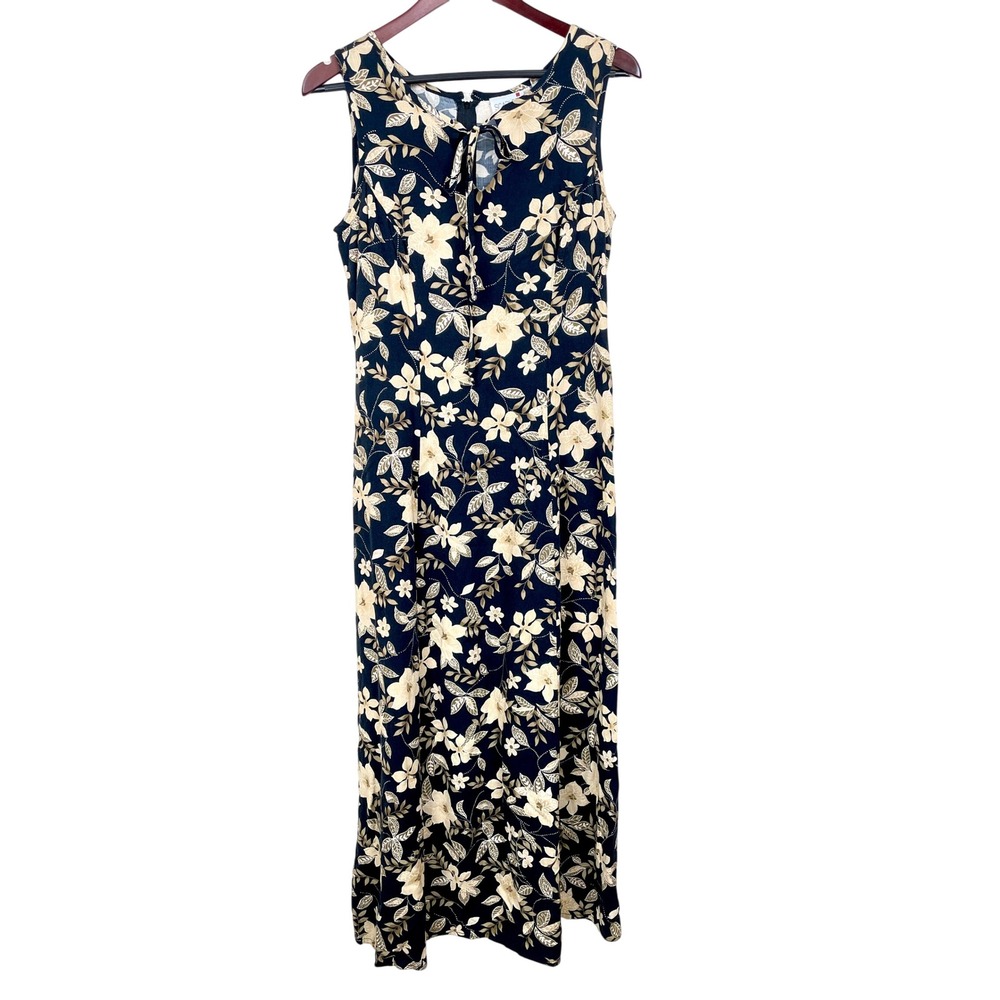 Vintage Y2K 90s Dress Sz M/L Maxi Fairy Grunge Phoebe Cottage Boho Sleeveless